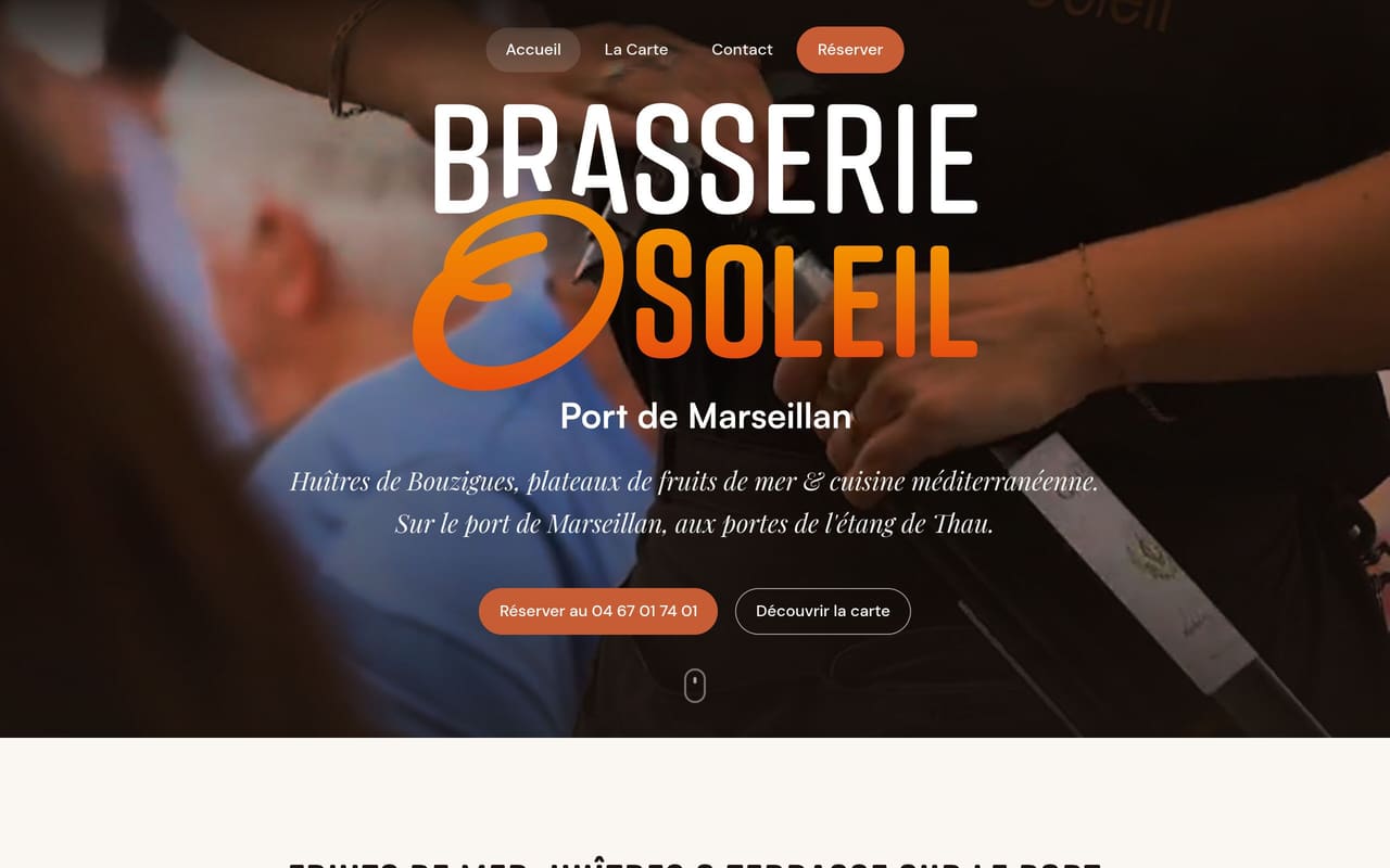 Aperçu du site O Soleil